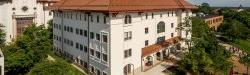 Aerial view of Graduate School and Nursing building.